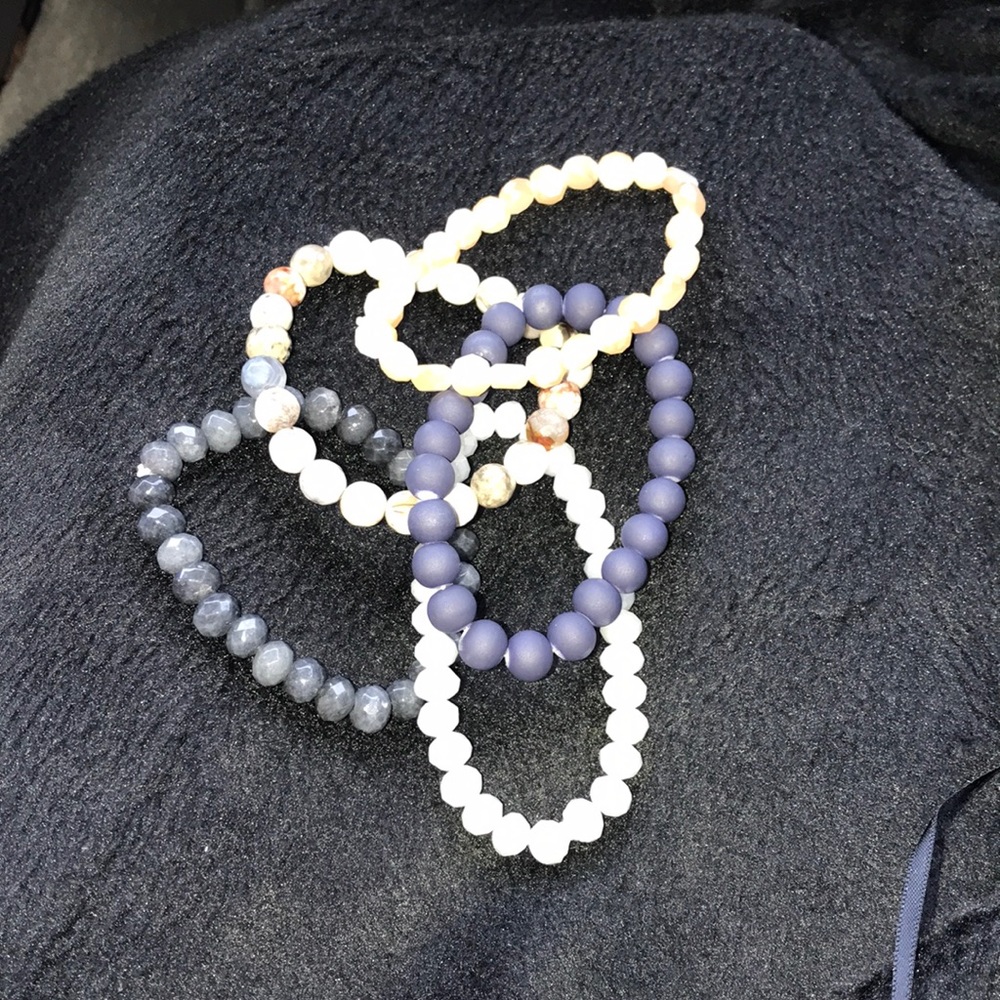 Handmade BoHo stack bracelets - Picture 4 of 8